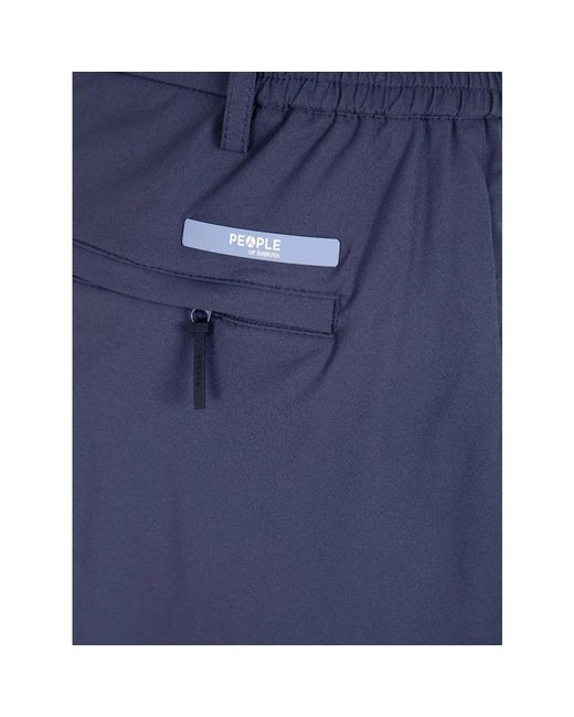 People Of Shibuya Blue Casual Shorts for men