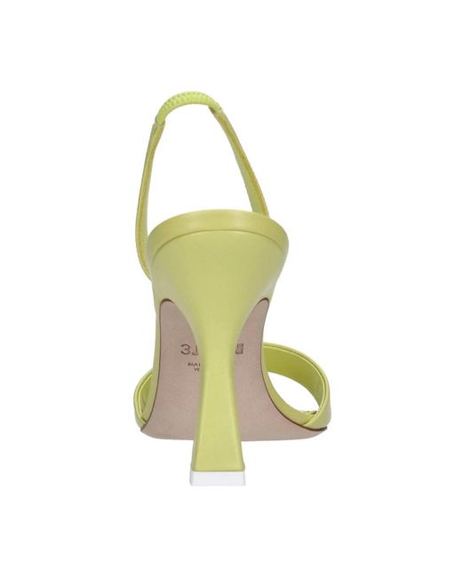 3Juin Green High Heel Sandals