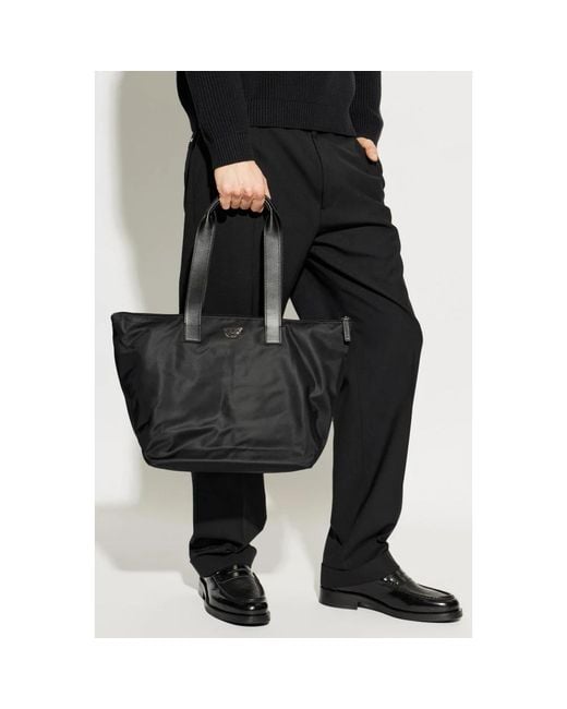 Emporio Armani Black Tote Bags for men