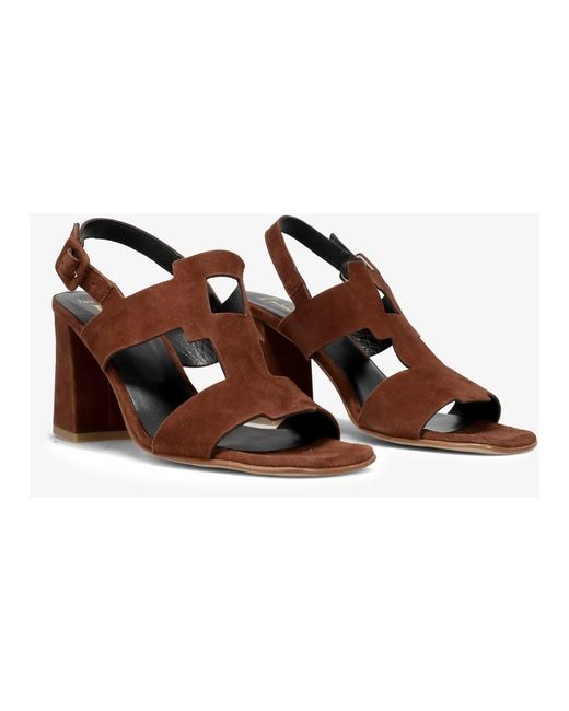 Luca Grossi Brown High Heel Sandals
