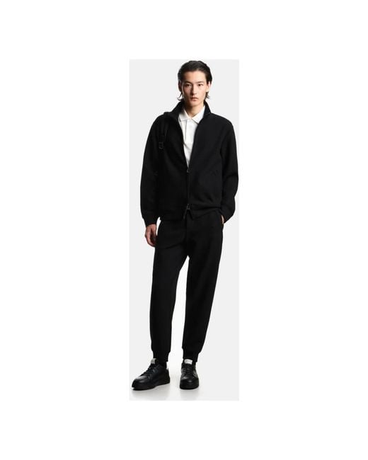 Emporio Armani Black Sweatpants for men