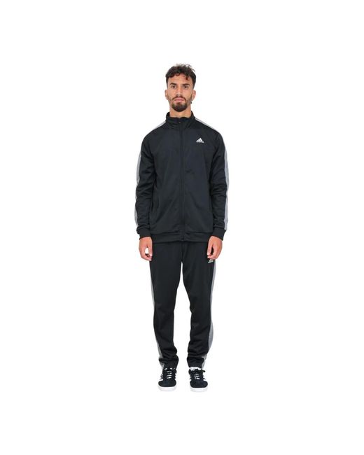 adidas Sportlicher schwarzer trainingsanzug herbst winter in Schwarz fur Herren Lyst DE