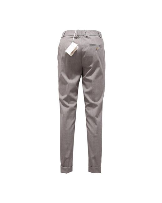 Fabiana Filippi Gray Straight Trousers