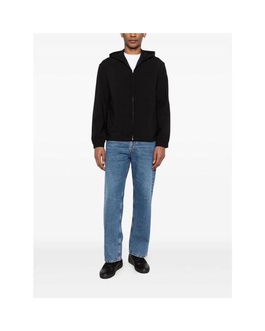 Emporio Armani Black Zip-Throughs for men