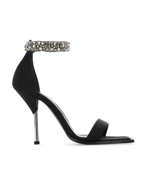 Alexander McQueen Black High Heel Sandals