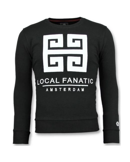 Local Fanatic Black Sweatshirts for men