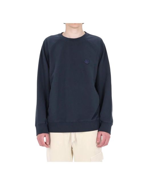 Maison Kitsuné Blue Sweatshirts for men