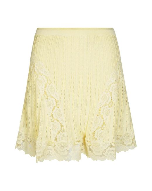 Self-Portrait Yellow Short Skirts