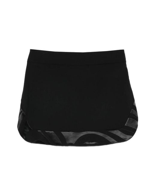 Emilio Pucci Black Short Skirts