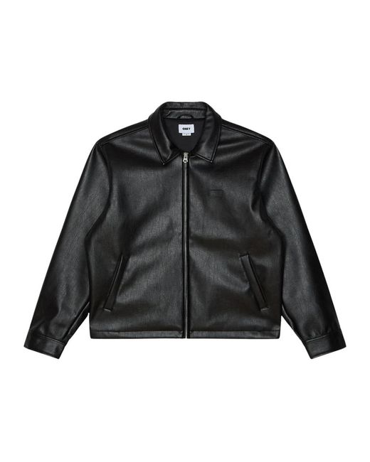 Obey Workman Pu Jas in het Black voor heren