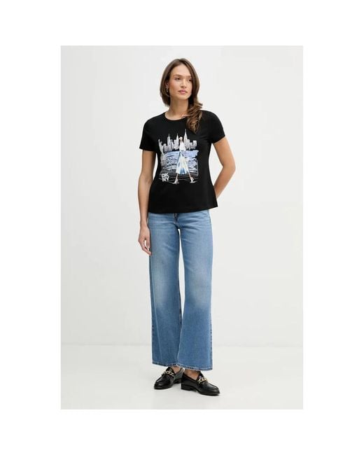 DKNY Modal T-Shirt in het Black