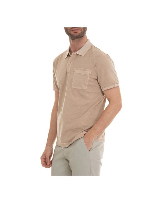 Fay Brown Polo Shirts for men