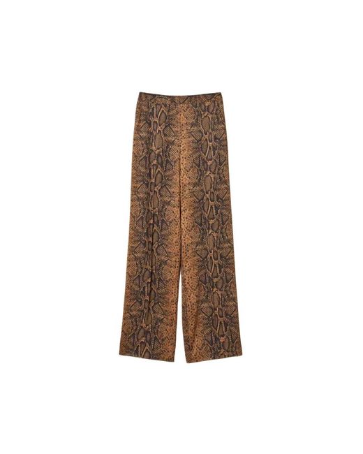 Twinset Brown Wide Trousers
