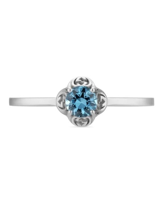 Gucci Interlocking G Ring in het Metallic