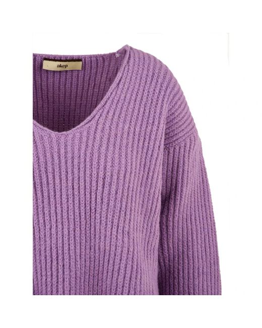 Akep Truien & Vesten ,Paars ,Lila Trui in het Purple