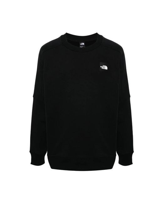 The North Face Schwarzer rundhalsausschnitt pullover baumwolle in Black für Herren