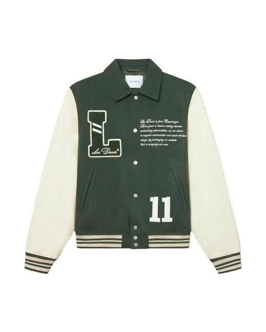 Les Deux Green Bomber Jackets for men