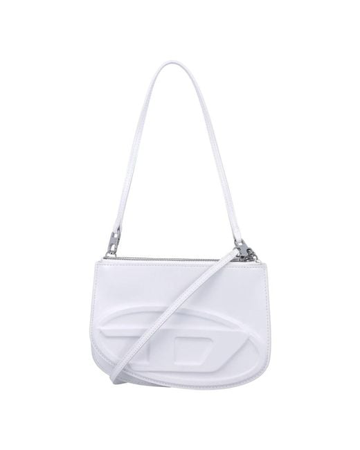 DIESEL White Shoulder Bags