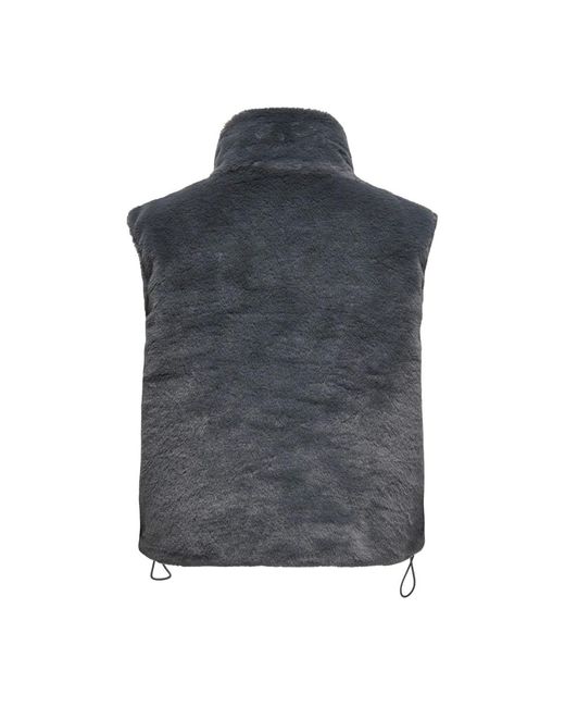 ONLY Imitatiebont Vest Zwart in het Gray