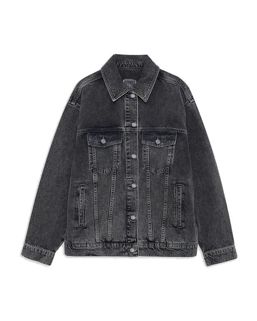 Anine Bing Denim Jackets in het Black