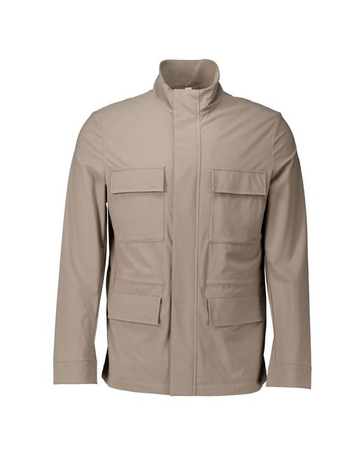 DUNO Jassen ,Polyester Taupe Obsidian Stijlvolle Jas in het Gray voor heren