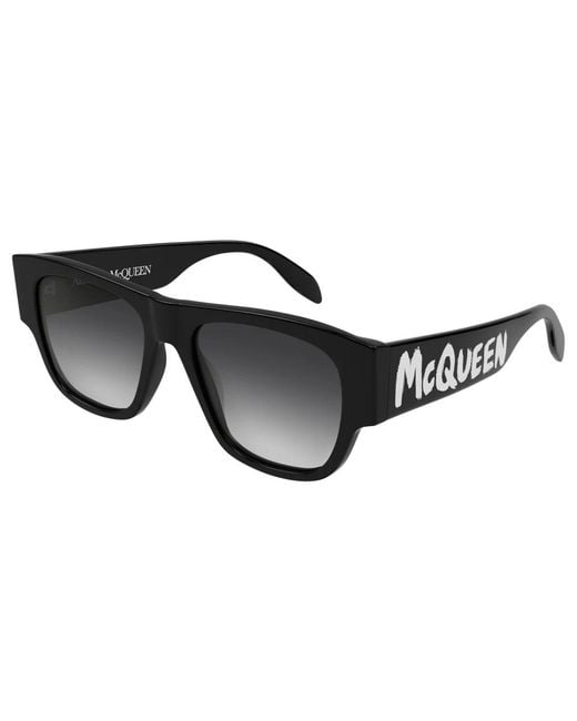Alexander McQueen Grün/graue sonnenbrille in Black für Herren