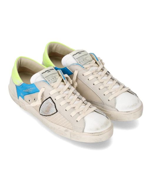 Philippe Model Blue Sneakers for men