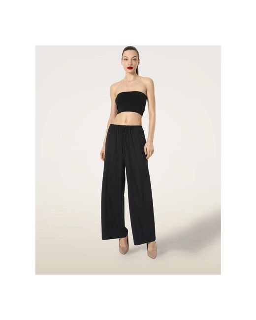 Wolford Black Wide Trousers