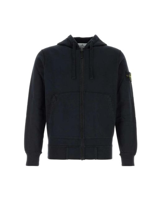 Stone Island Blue Zip-Throughs for men