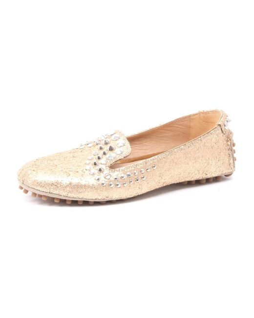 Car Shoe Pink Loafers