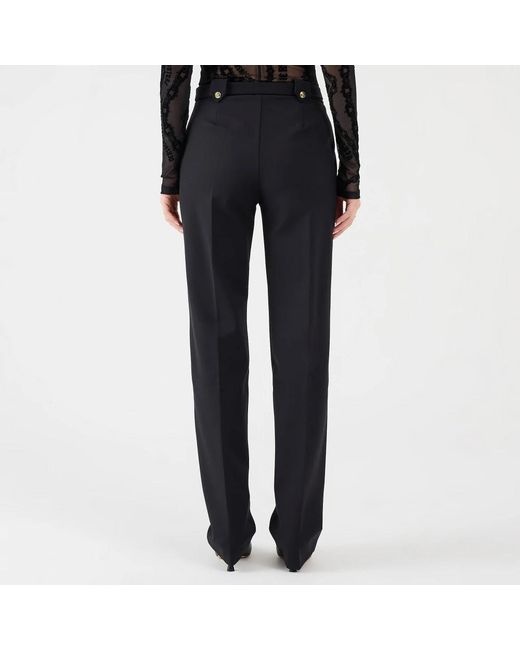Versace Jeans Couture Black Straight Trousers