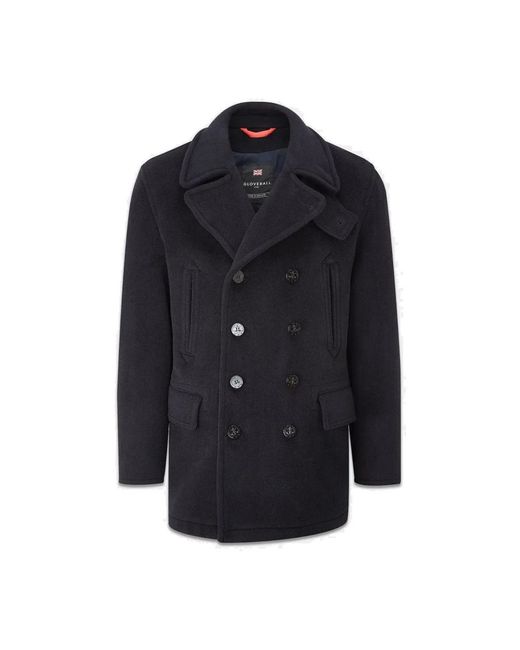 Gloverall Blue Double-Breasted Coats for men