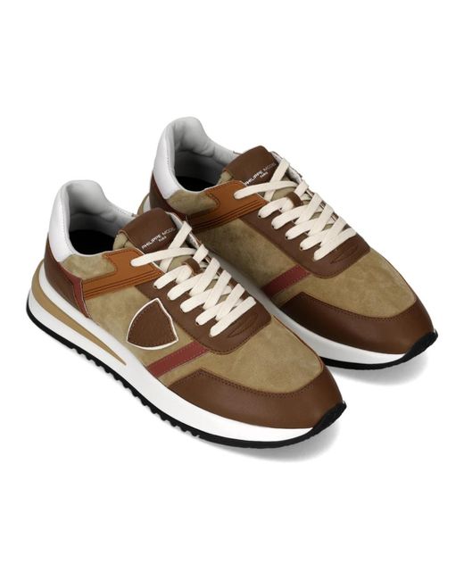 Philippe Model Brown Sneakers for men