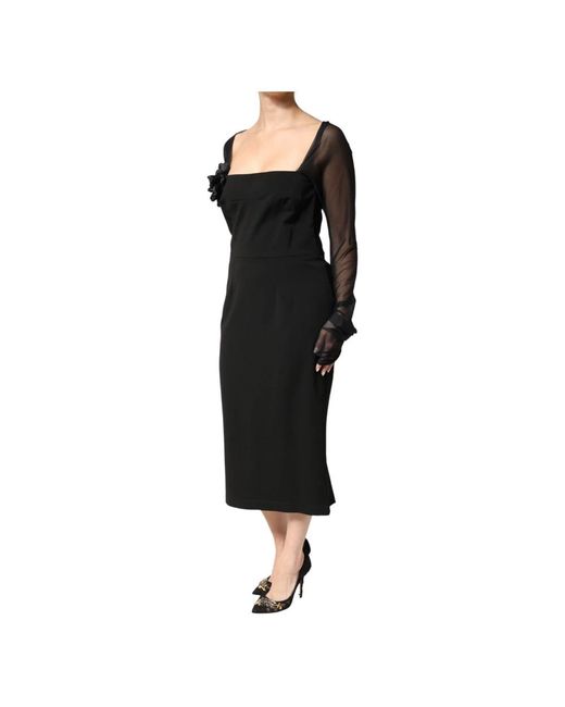 Dolce & Gabbana Black Midi Dresses