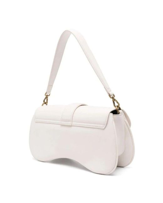 Just Cavalli White Ikonic Schlangen Schultertasche