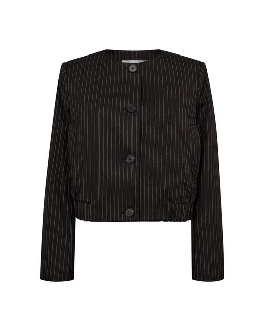 Light Jackets co'couture de color Black
