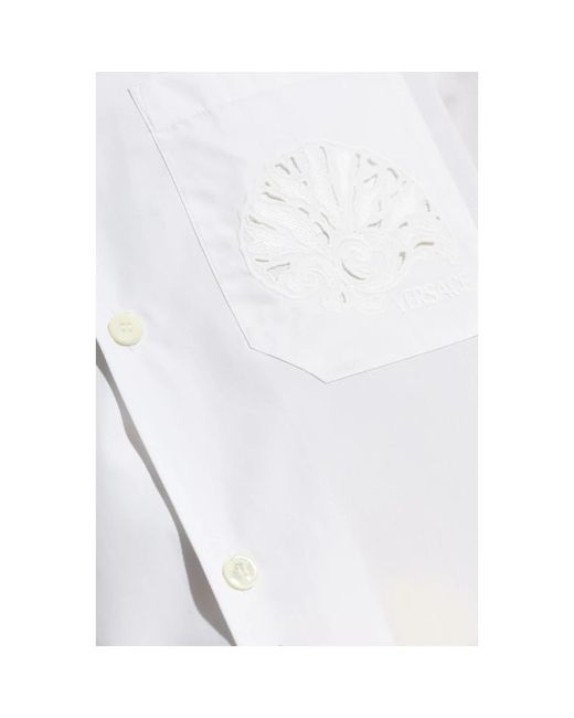 Shirts > short sleeve shirts Versace pour homme en coloris White