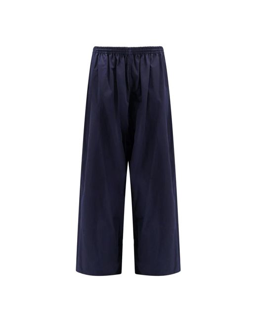 Balenciaga Blue Wide Trousers for men