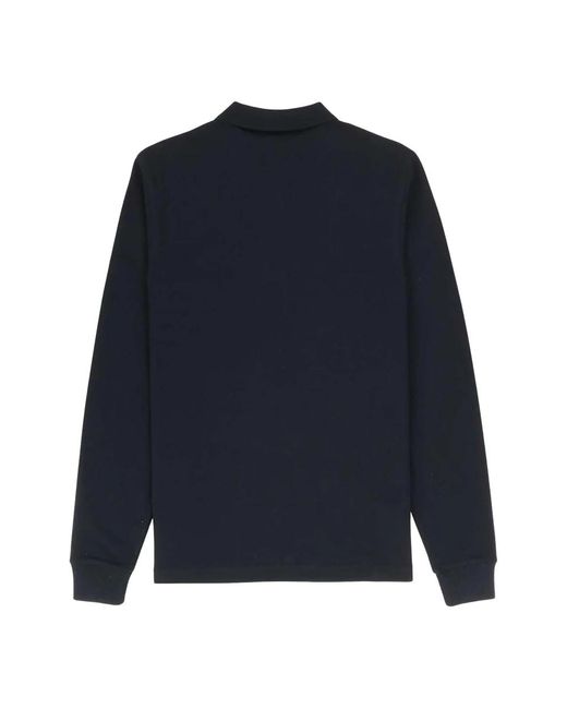 Fred Perry Tops ,Blauw ,Katoen 608 Polo Shirt Met Lange Mouwen in het Blue voor heren