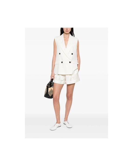 Max Mara White Vests