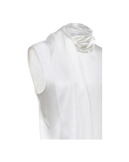 Bottega Veneta White Sleeveless Tops