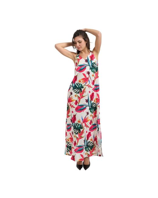 Yes Zee Maxi Jurk in het Red