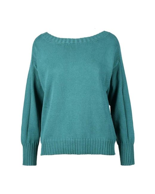Alpha Studio Green Baumwollstrickpullover