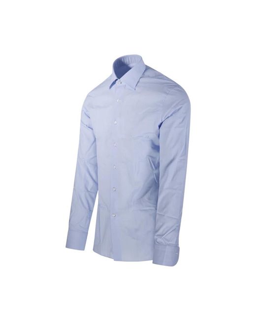 Borriello Blue Formal Shirts for men