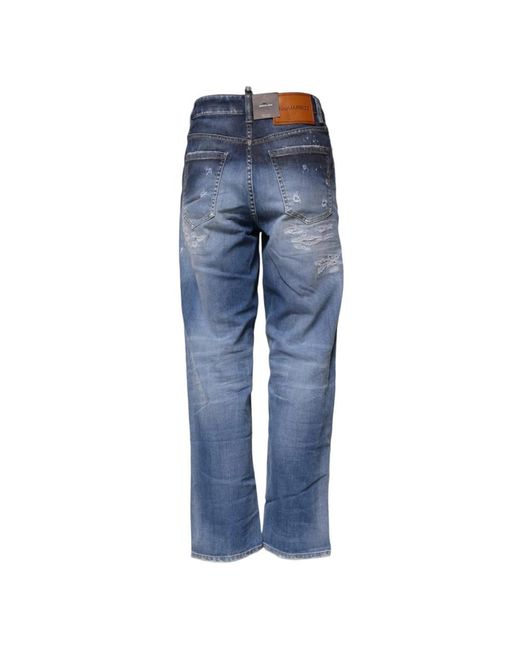 DSquared² Blue Straight Fit Jeans