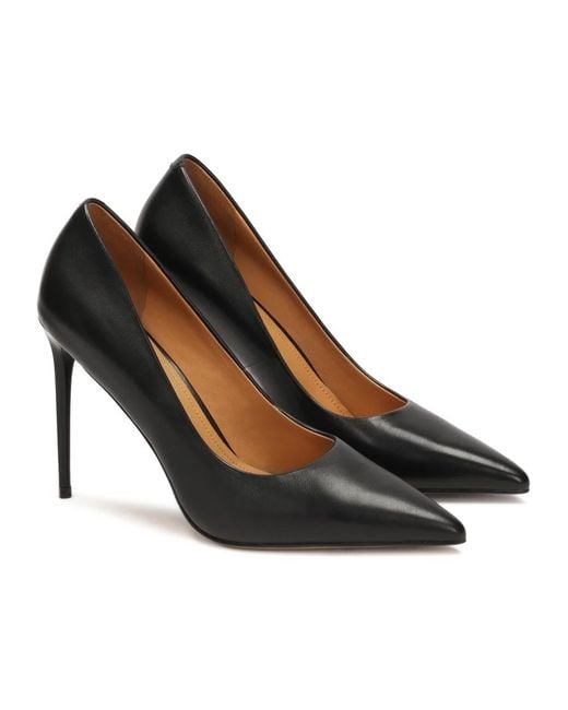Kazar Zwarte Pumps Met Een Elegante Hak in het Black