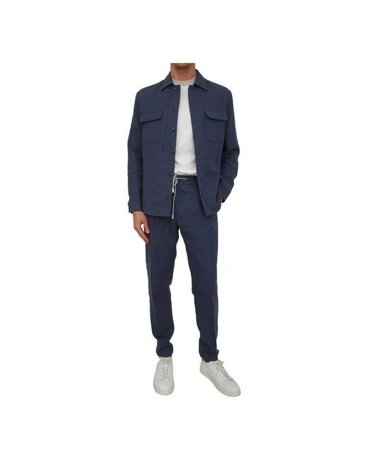 Light Jackets di Eleventy in Blue da Uomo