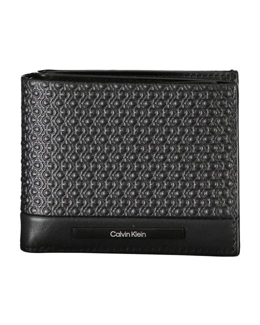 Calvin Klein Geldbörse schwarz rfid blockierung kontrast details in Black für Herren
