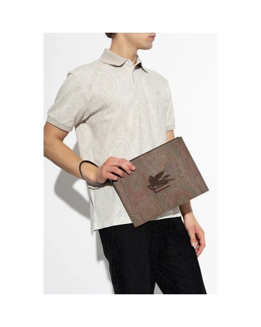 Etro Handtas Met Patch in het Brown voor heren