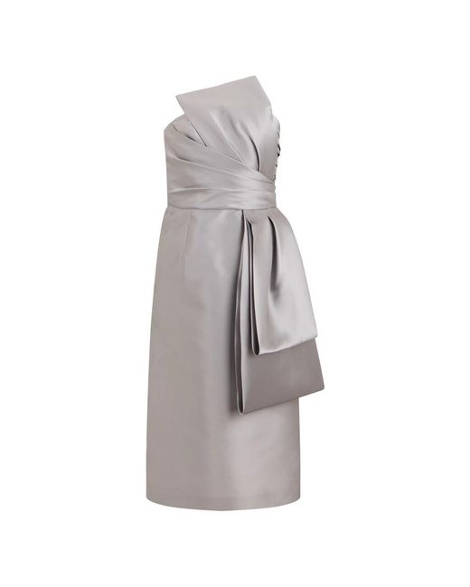 Alberta Ferretti Gray Party Dresses